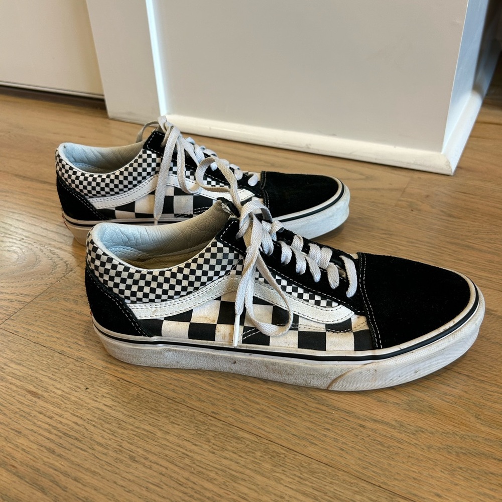 Vans Men's or Women’s Classic Black and White Checkered Sneakers